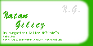 natan gilicz business card